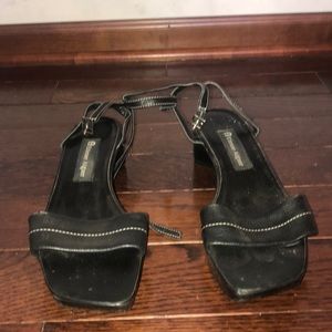Etienne Aigner Black Heels Wedges